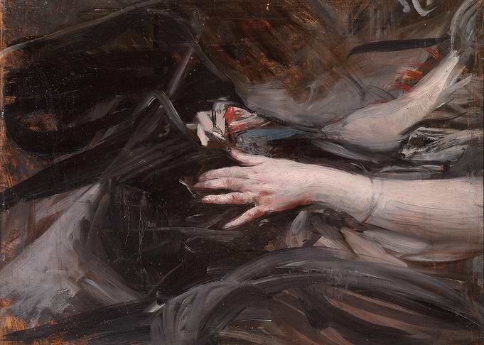 Hand Holding Object Painting