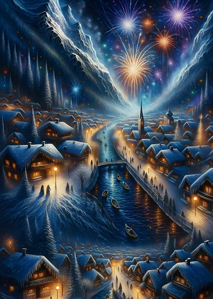 Winter Village Fireworks Night