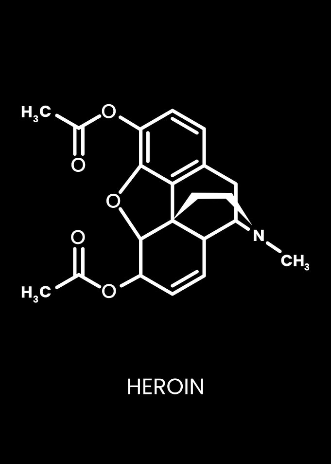 Heroin Chemical Structure