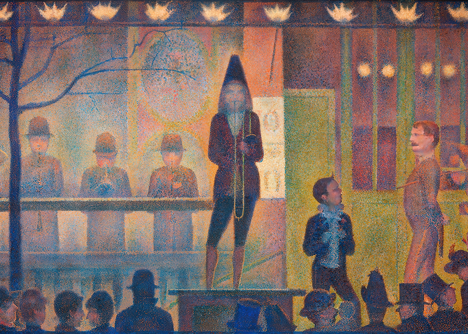 Circus Sideshow by Georges Seurat