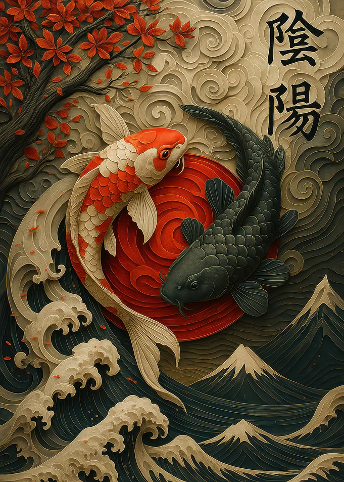 Yin Yang Koi Fish