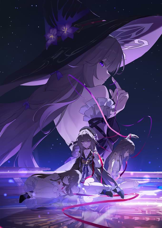 Anime Witch with Multiple Figures