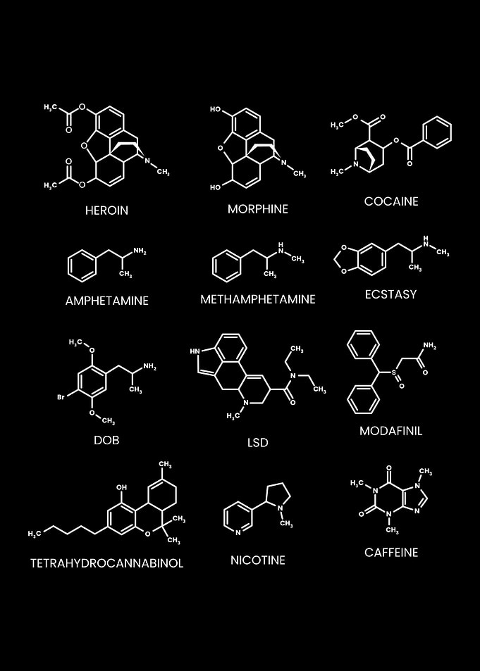 Chemical Structures of Various Substances