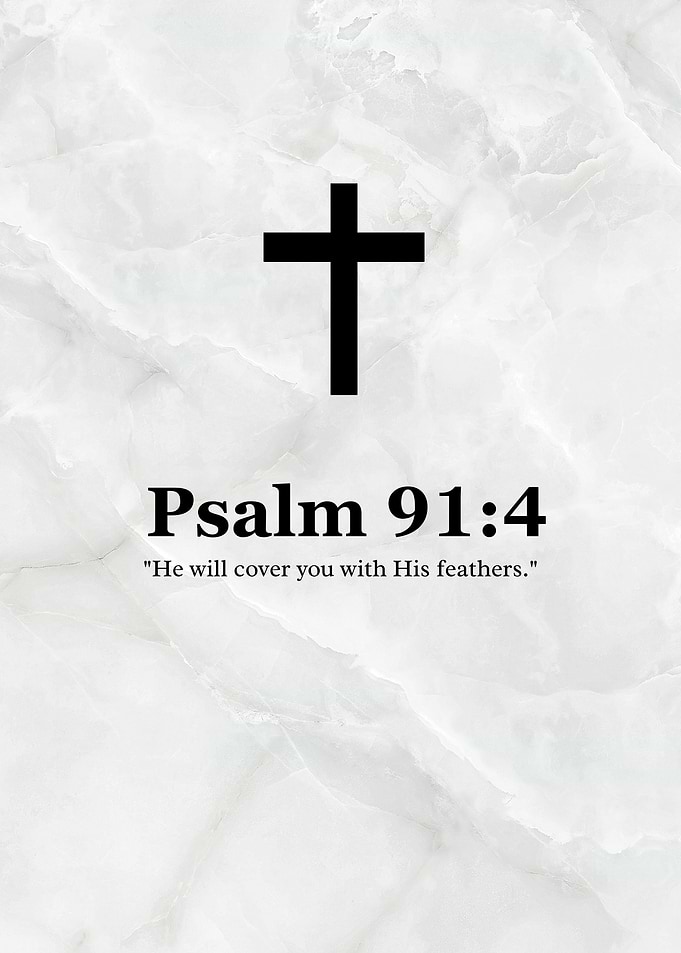 Psalm 91:4 bible Verse Quote