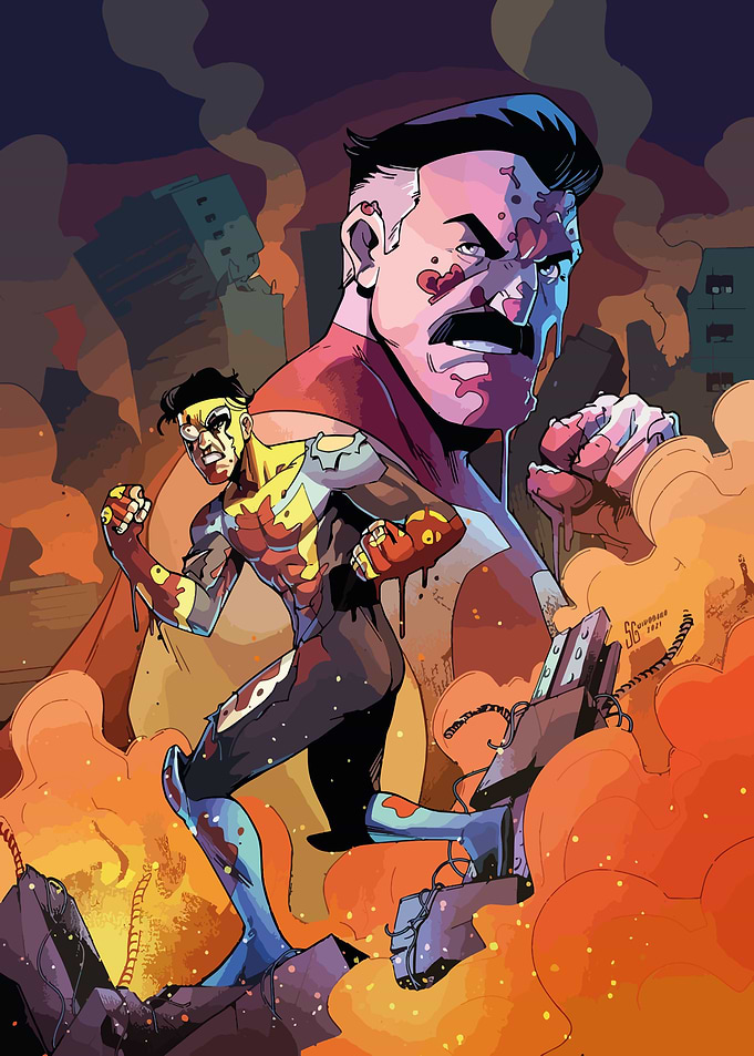 Invincible Comic Book Cover Art