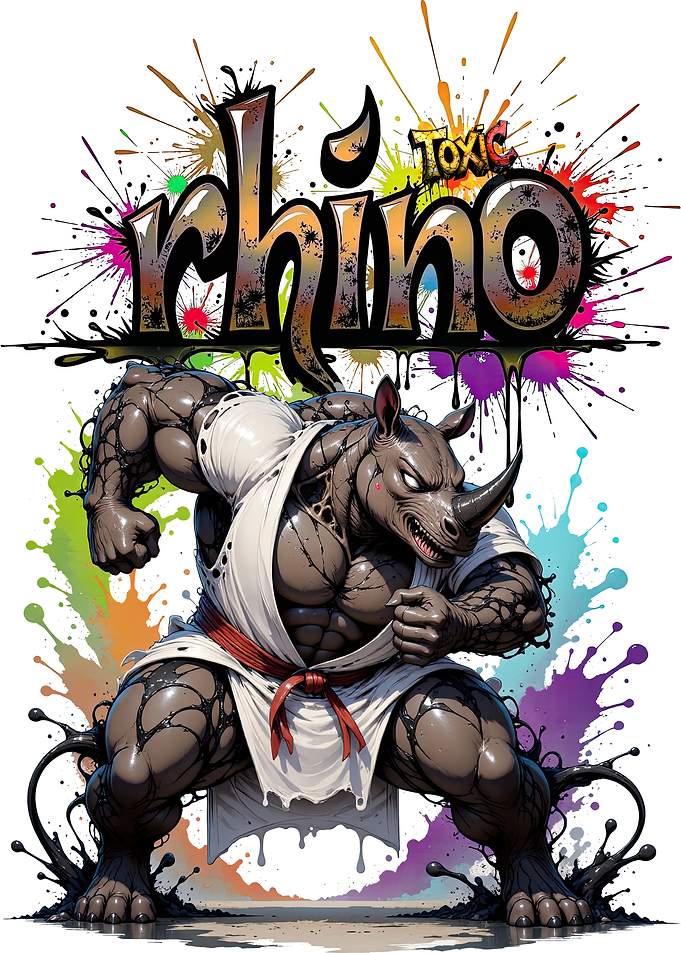 Toxic Rhino Graffiti Art