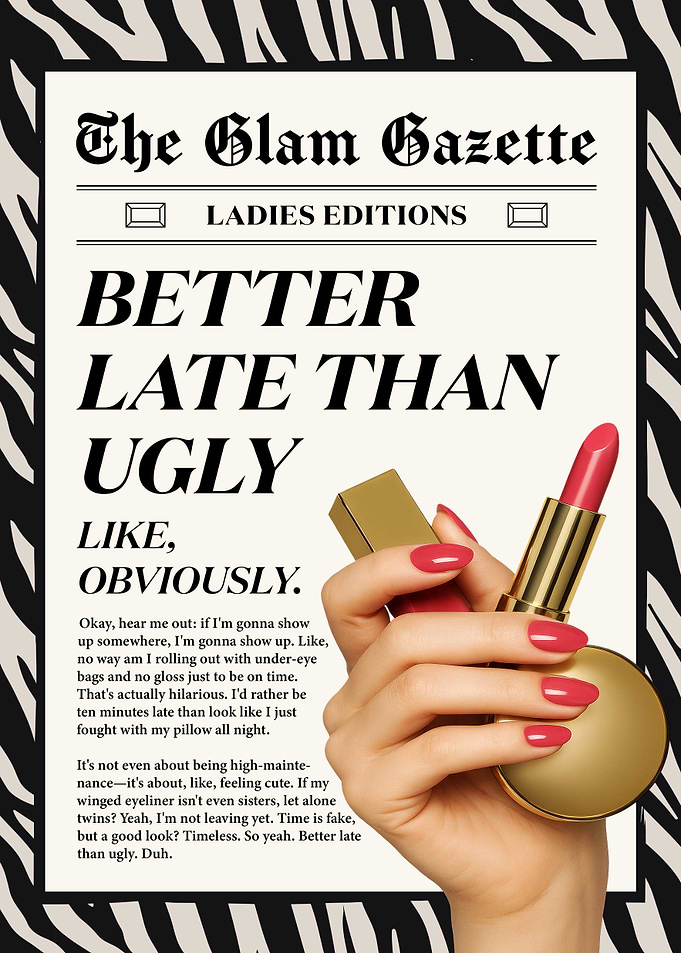 Glam Gazette Lipstick Ad