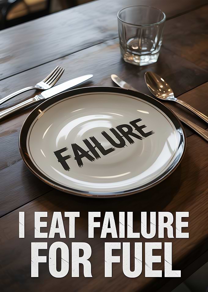 I Eat Failure For Fuel Motivational Poster