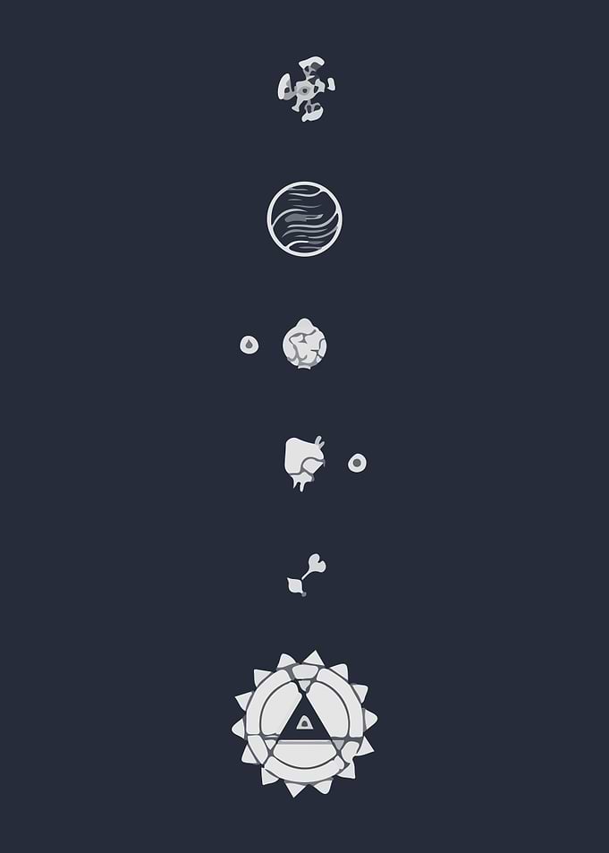 Alchemy Symbols on Dark Background