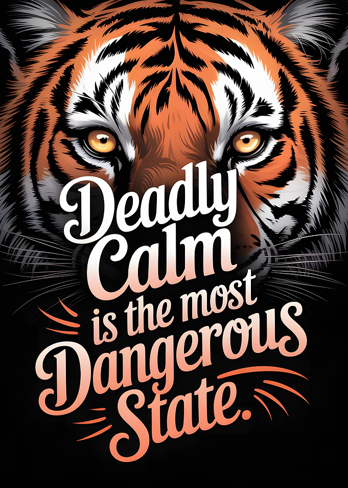 Tiger with Inspirational Quote