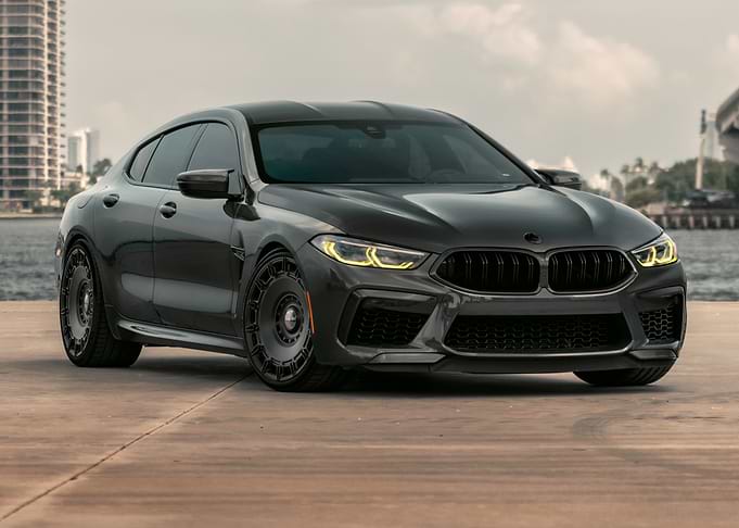 Sleek Gray BMW M8 Gran Coupe