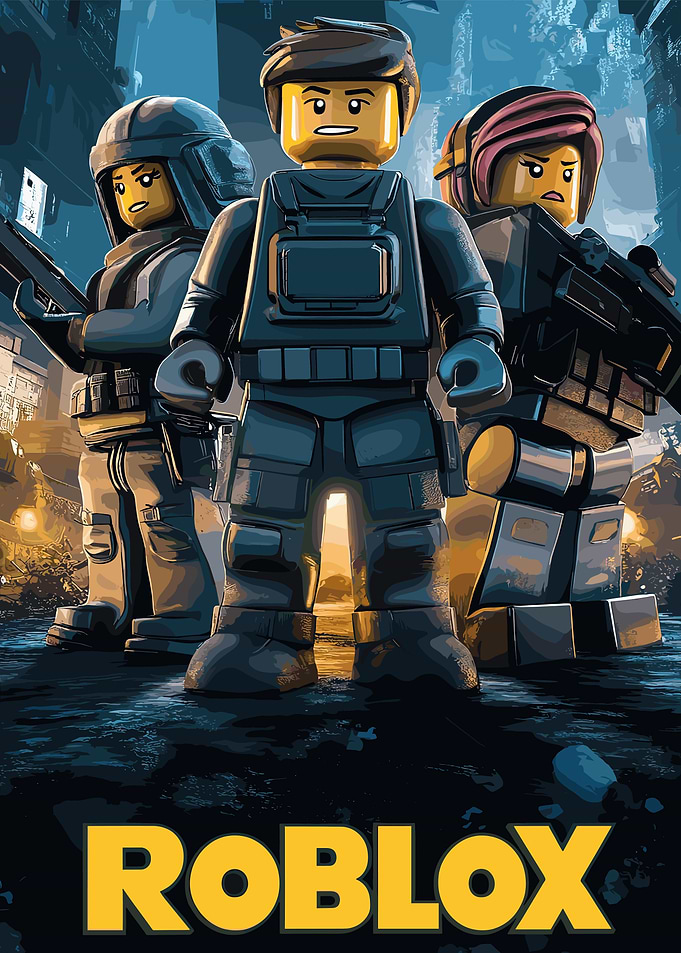 Roblox Lego-Style Characters in Action