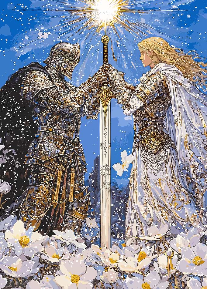 Knight and Angel