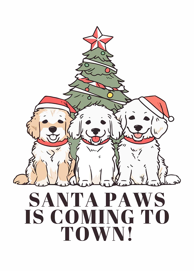 Santa Paws Christmas Dogs