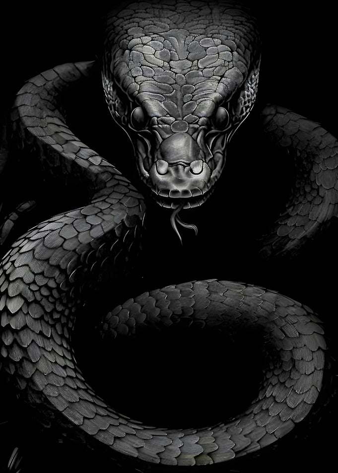 Bl&ck Snake Portrait