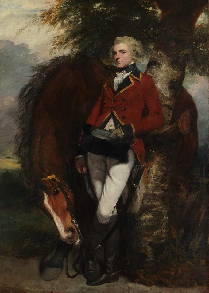 Equestrian Portrait with Red Coat