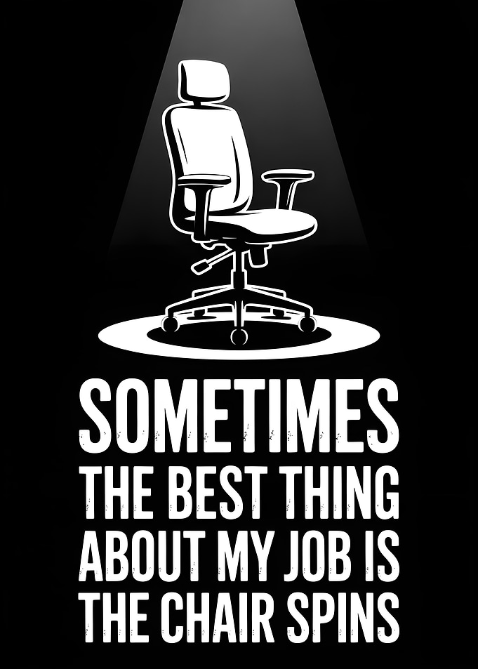 Chair Spins Job Humor