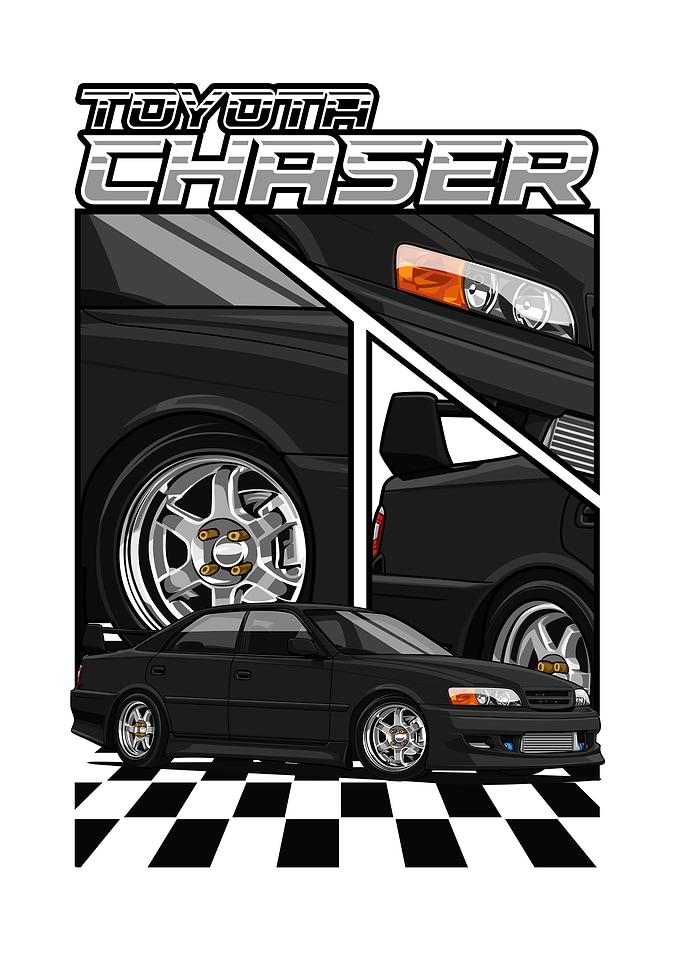 Toyota Chaser Car Illustration