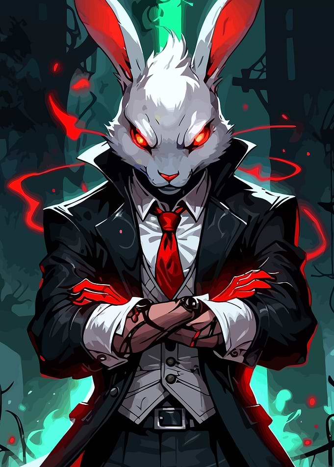 Evil Rabbit in Suit