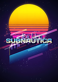 Subnautica Retro Style Poster