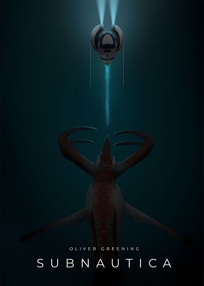 Subnautica Leviathan and Submersible