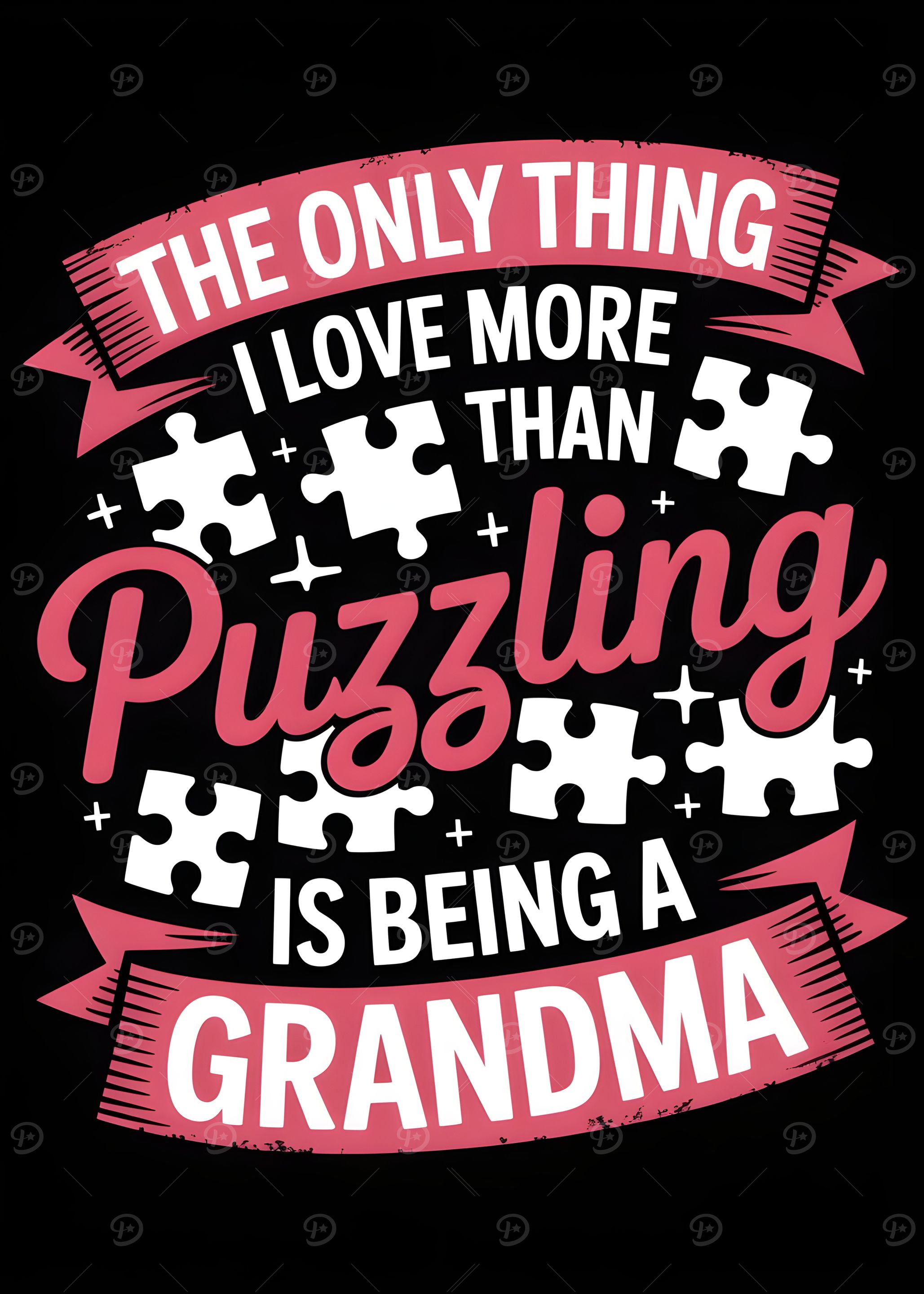 Puzzling Grandma Love Graphic