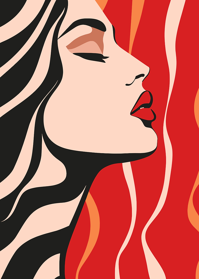 Woman Profile Art