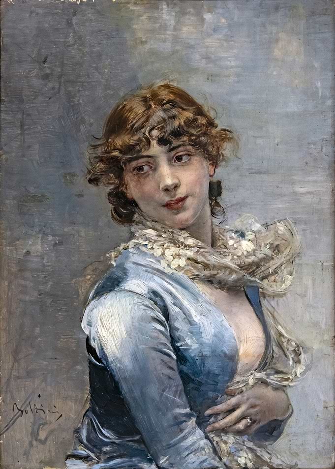 Portrait of a Woman in Blue