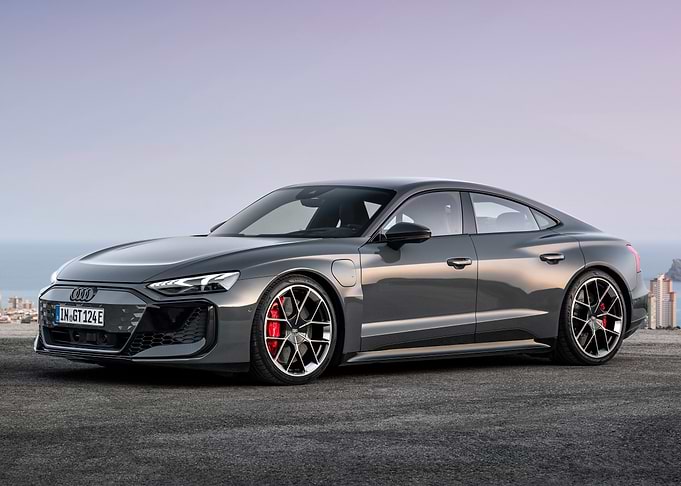 Sleek Gray Audi e-tron GT