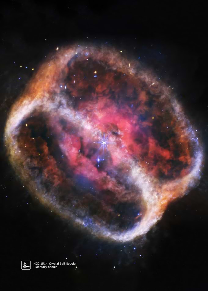 NGC 1514, Crystal Ball Nebula - James Webb/JWST