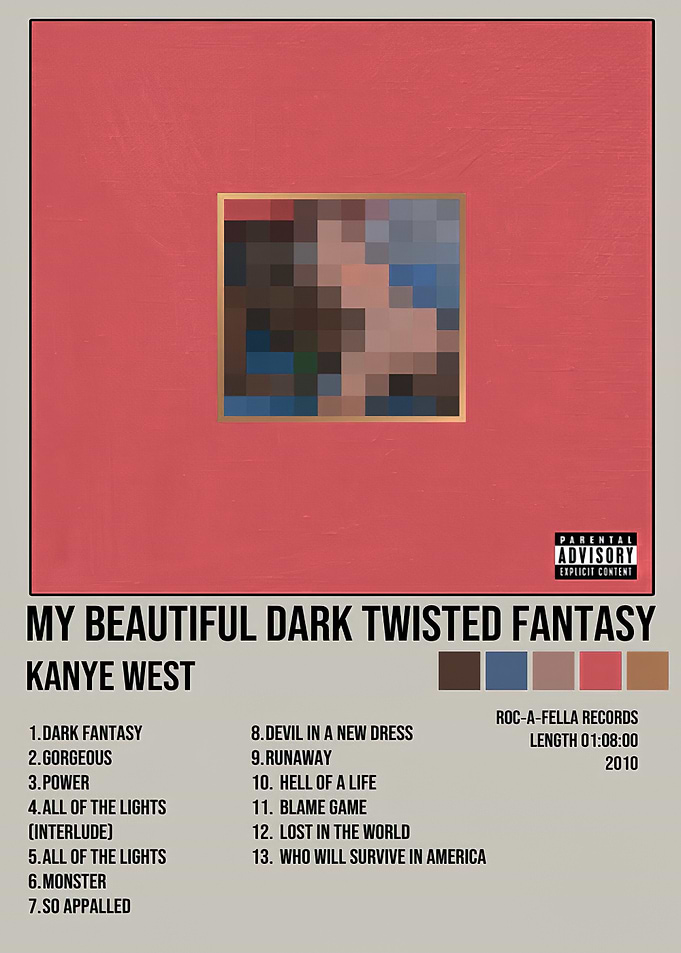 Kanye West - Twisted Fantasy Album Cover