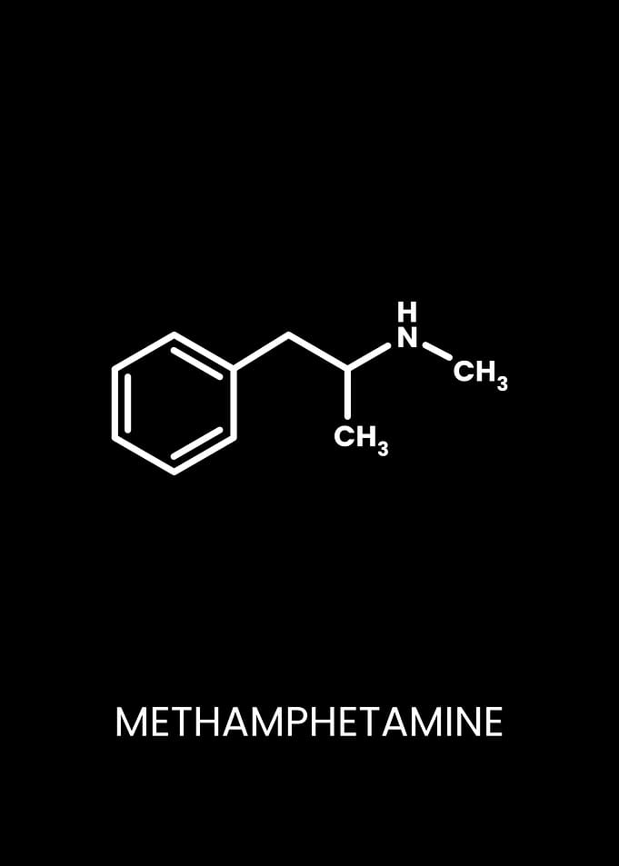 Methamphetamine Chemical Structure