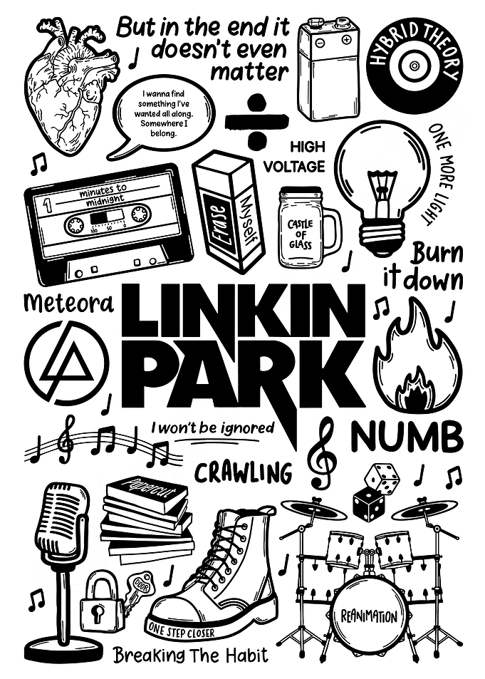 Linkin Park Doodle Art