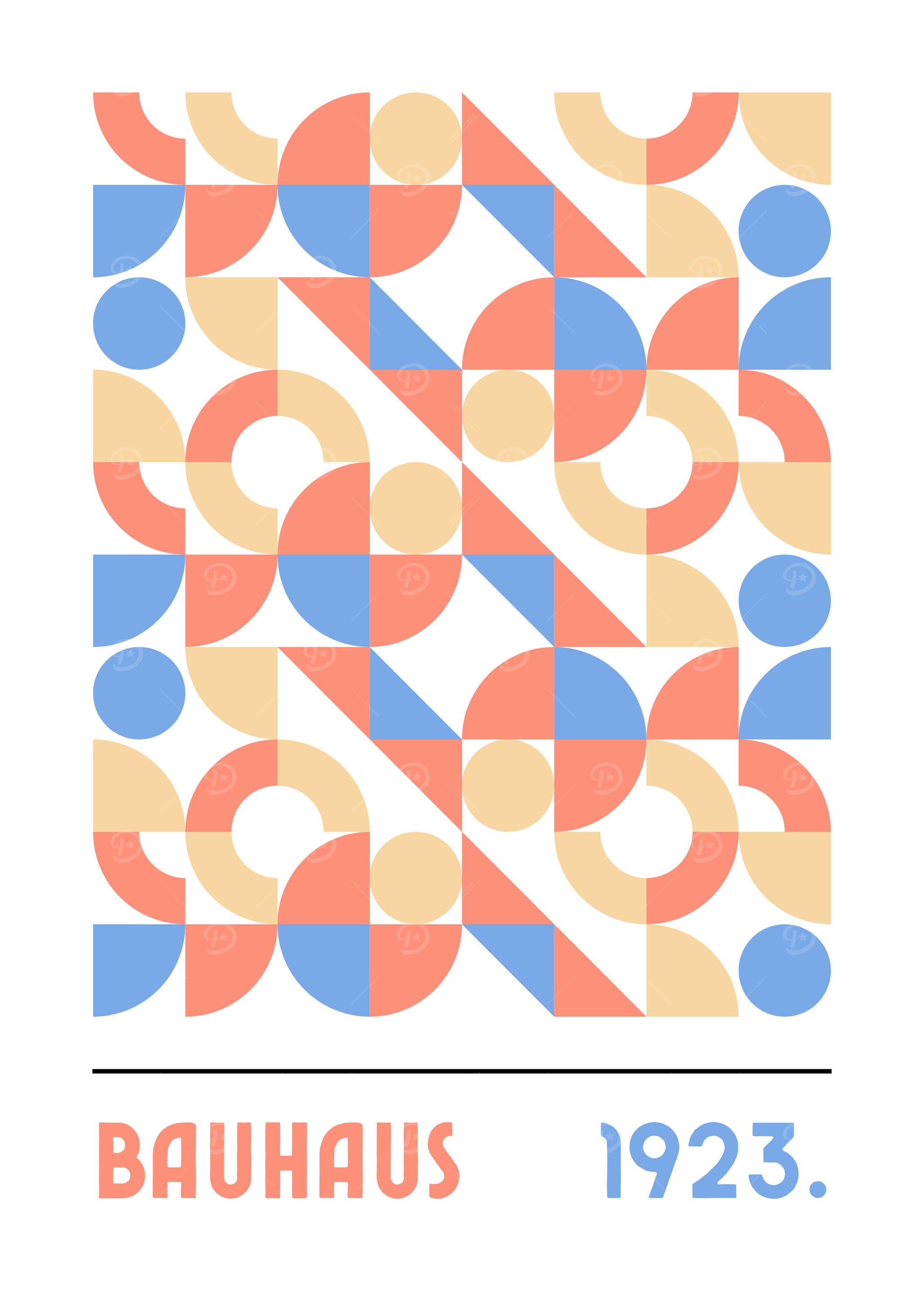 Bauhaus Geometric Pattern 1923