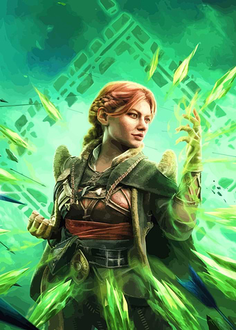 Sorceress Casting Magic