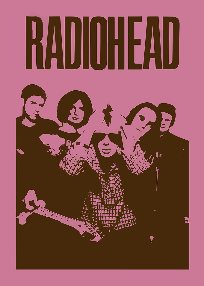 Radiohead band poster