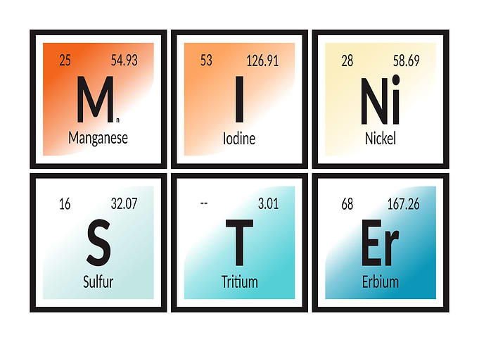 Periodic Table Elements: MINSTER