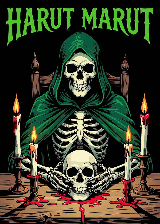 Harut Marut Grim Reaper Illustration