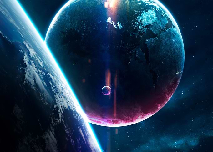planets in space