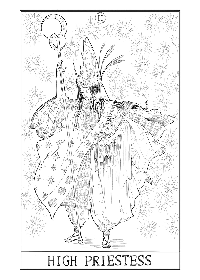 02 'High Priestess' - Tarot Card