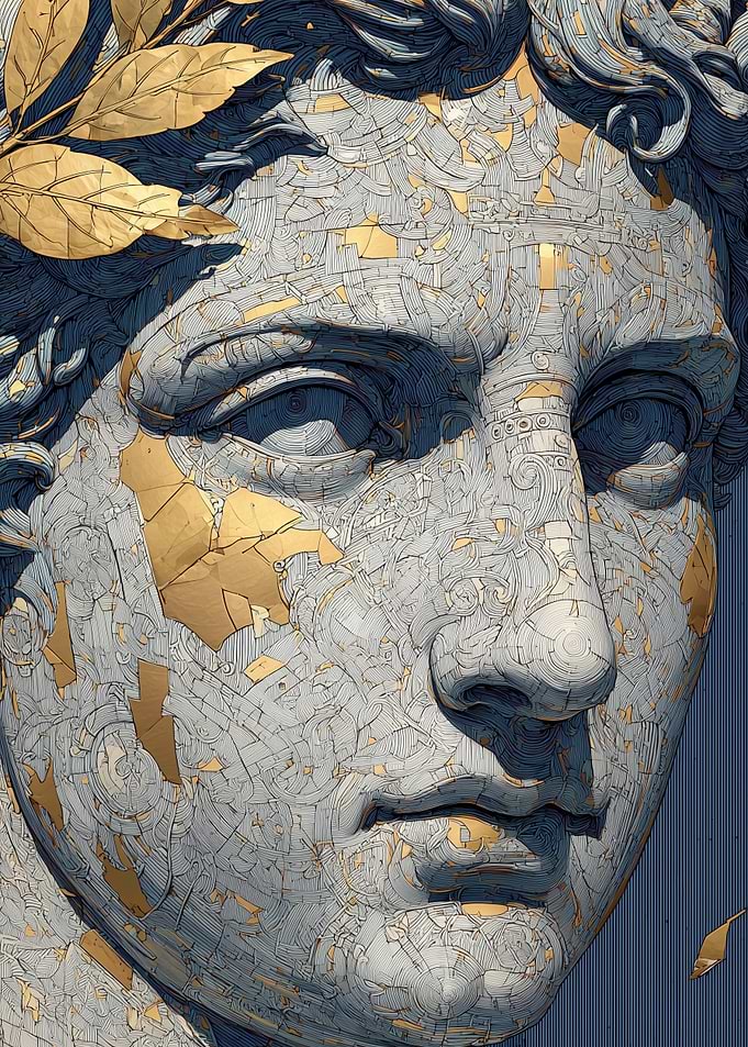 Golden Marble Gaze