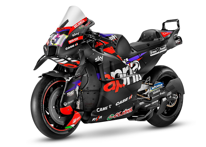 Aprilia Racing Motorcycle Isolated