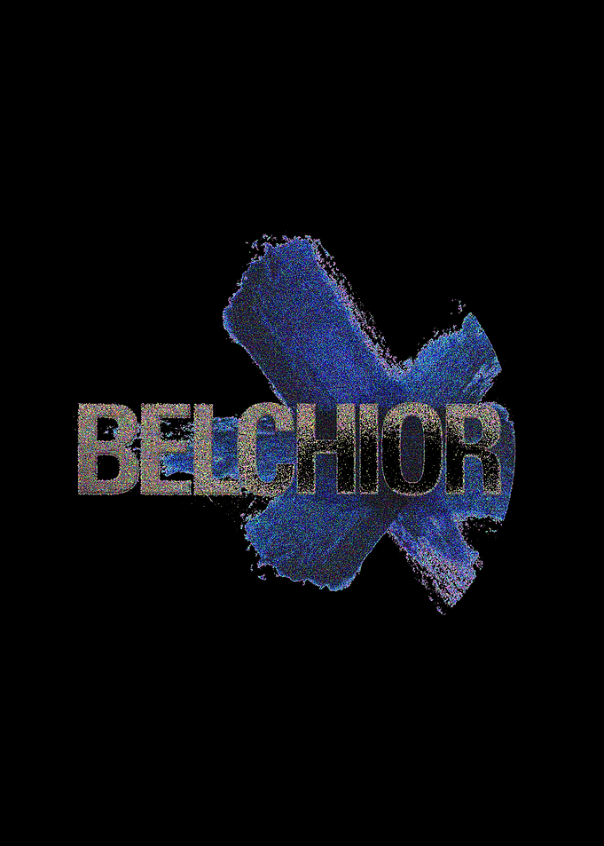 Text Art with Blue Brushstroke