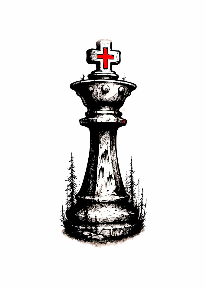 Chess King with Forest