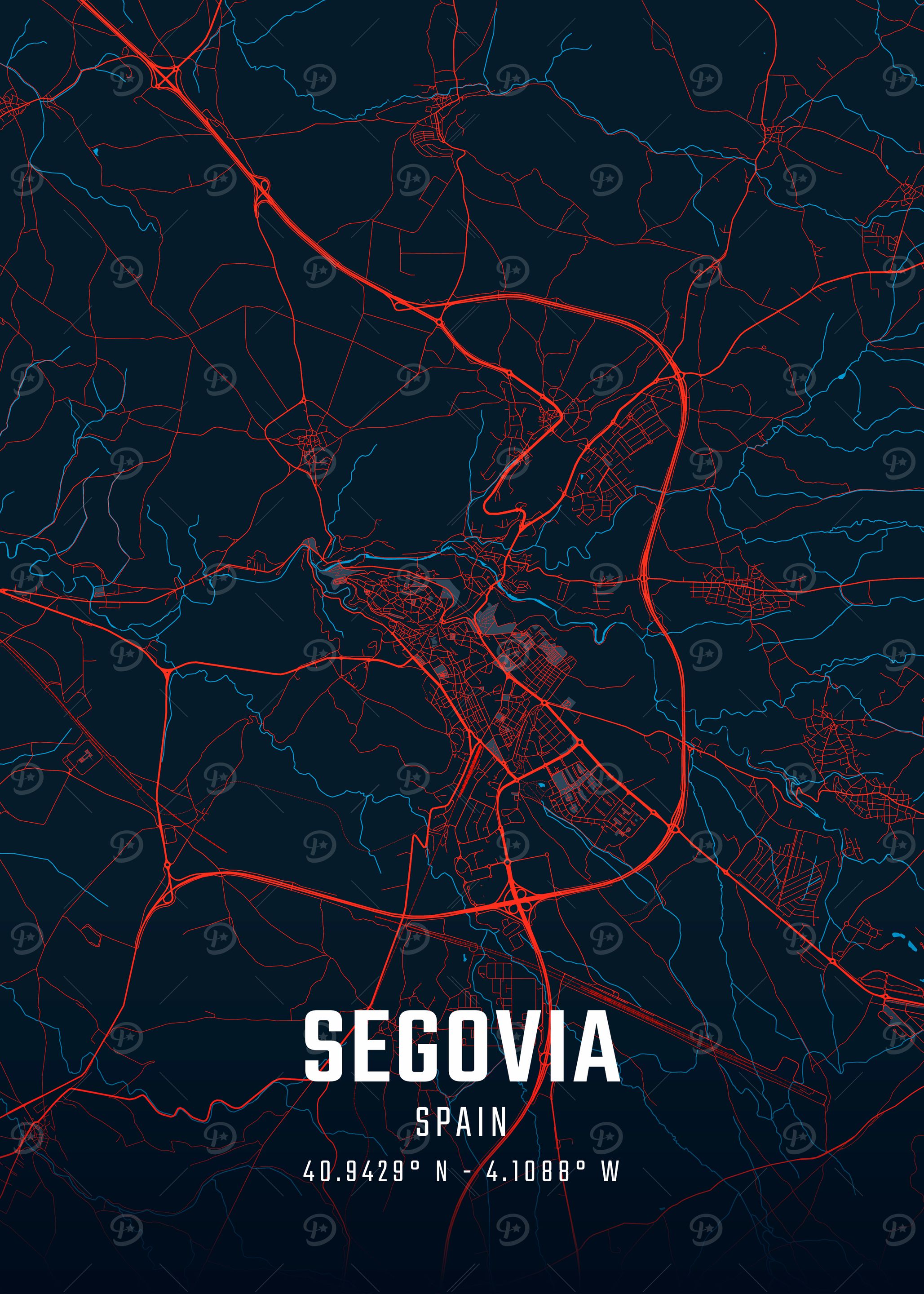 Segovia City Map