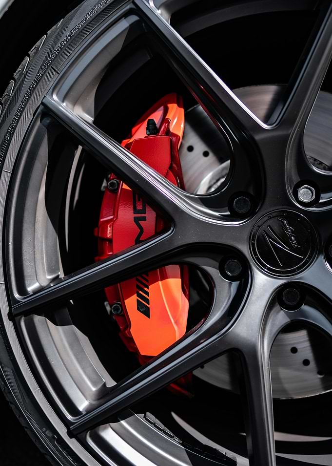 AMG Car Wheel Close-Up