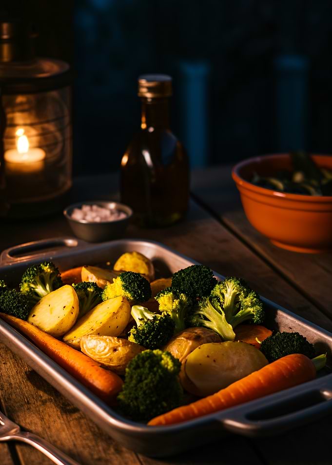 Roasted Vegetables with Candlelight Dinner