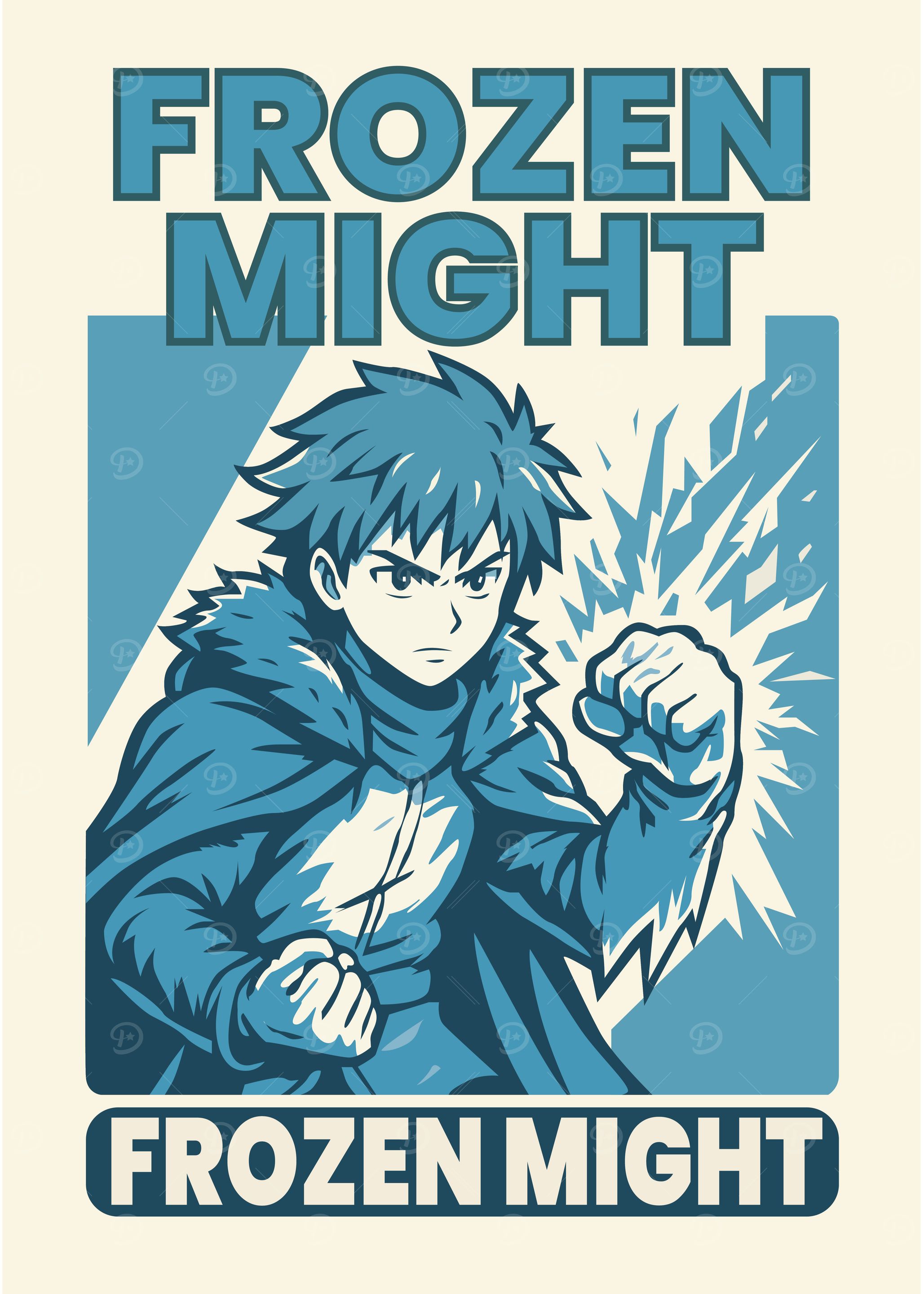 Frozen Might Anime Character Poster