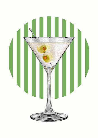 Martini with Olives