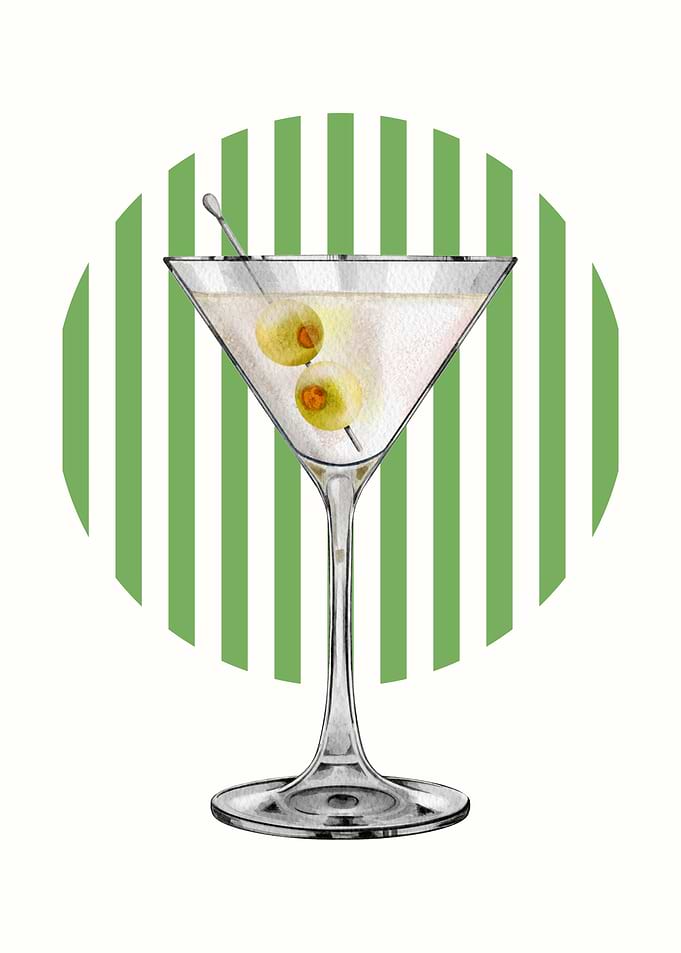 Martini with Olives